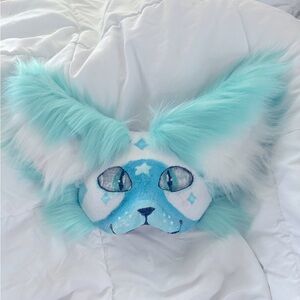 🩵light blue Therian furry mask 🩵
